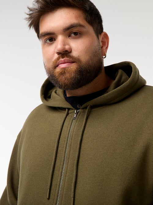 Sudadera con capucha y cremallera - Kiabi