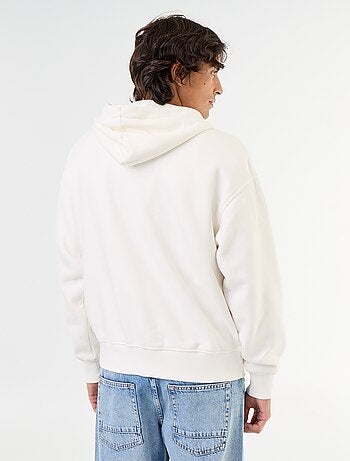 sudadera con capucha y cremallera lisa