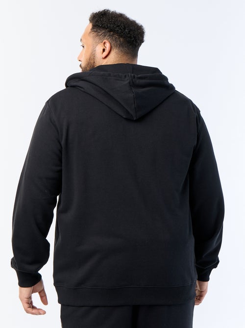 Sudadera con capucha y cremallera lisa - Kiabi