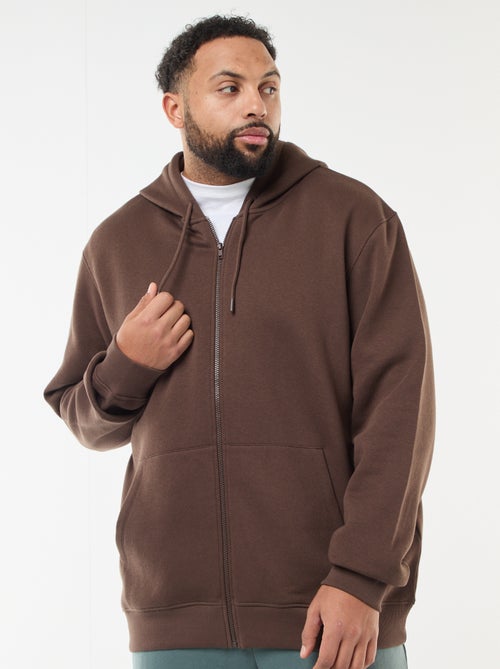 Sudadera con capucha y cremallera - Kiabi Sudadera con capucha y cremallera - Kiabi