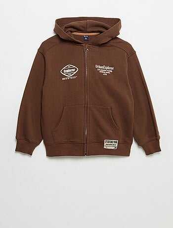 Sudadera con capucha y cremallera