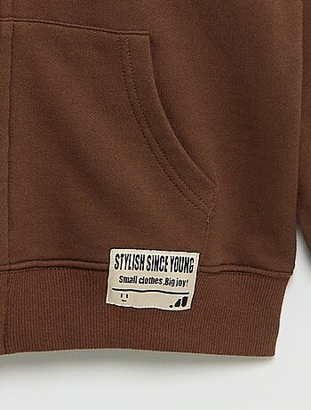 Sudadera con capucha y cremallera