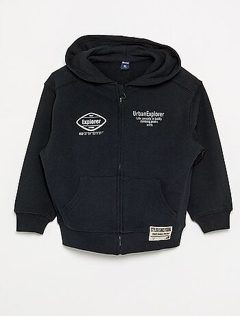 Sudadera con capucha y cremallera