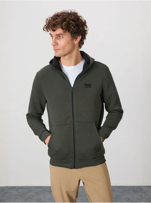 Sudadera con capucha y cremallera para hombre tommy - Kiabi Sudadera con capucha y cremallera para hombre tommy - Kiabi