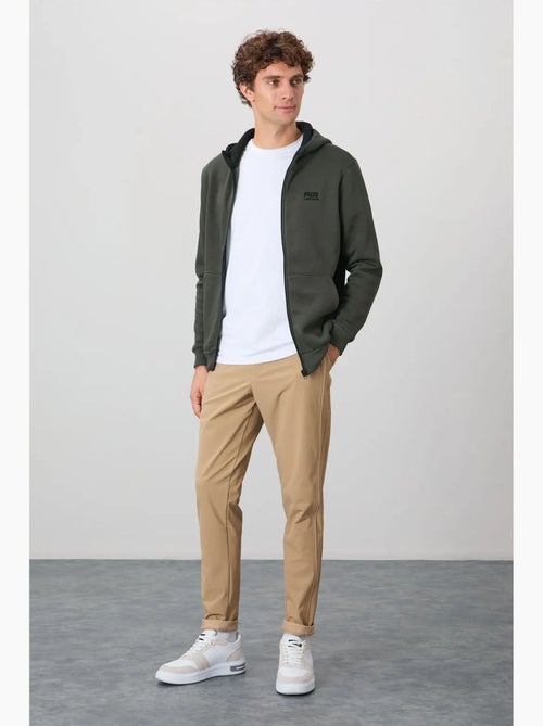 Sudadera con capucha y cremallera para hombre tommy - Kiabi Sudadera con capucha y cremallera para hombre tommy - Kiabi