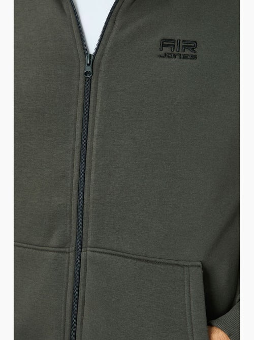 Sudadera con capucha y cremallera para hombre tommy - Kiabi Sudadera con capucha y cremallera para hombre tommy - Kiabi