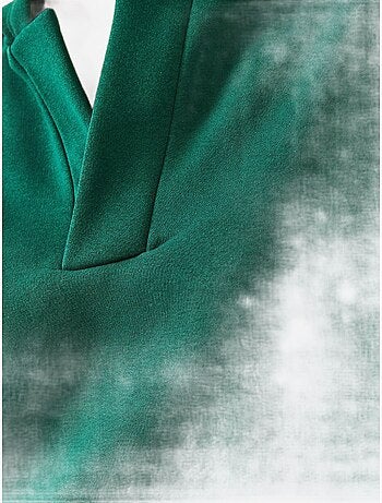 Sudadera con capucha y cuello en v lucci