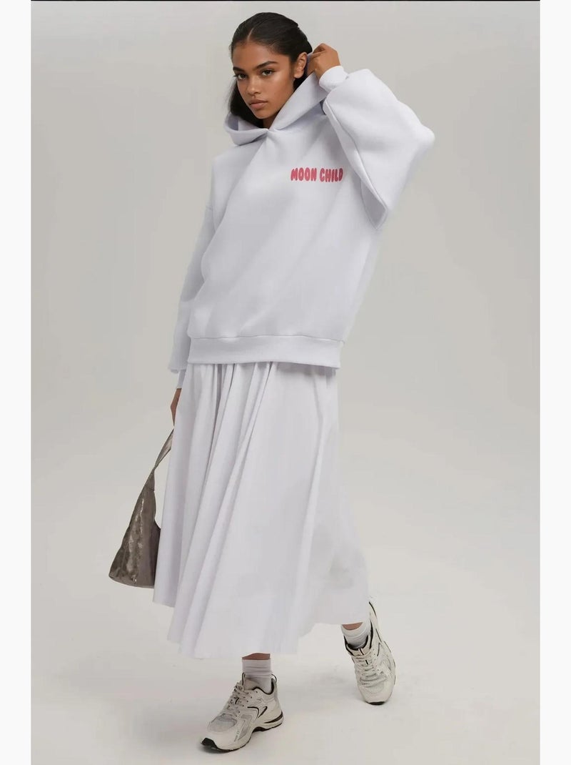 Sudadera con capucha y estampado de gran tamaño hiccup Blanco roto - Kiabi