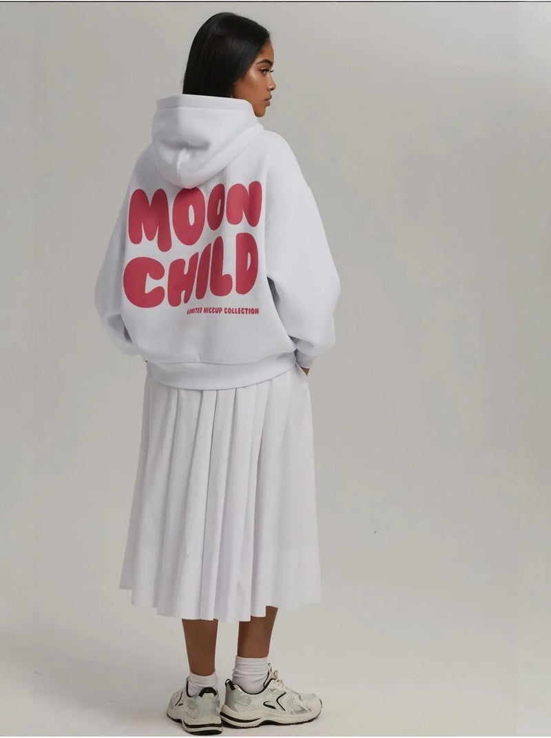 Sudadera con capucha y estampado de gran tamaño hiccup Blanco roto - Kiabi