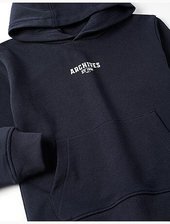 Sudadera con capucha y estampado delantero