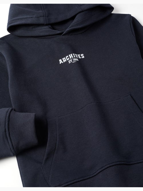 Sudadera con capucha y estampado delantero - Kiabi