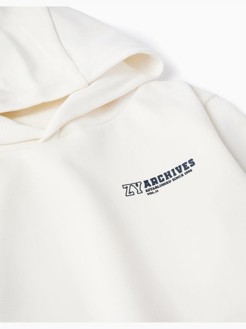 Sudadera con capucha y estampado delantero - Kiabi