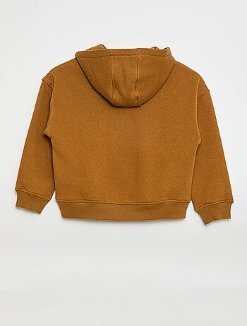 Sudadera con capucha y estampado en relieve