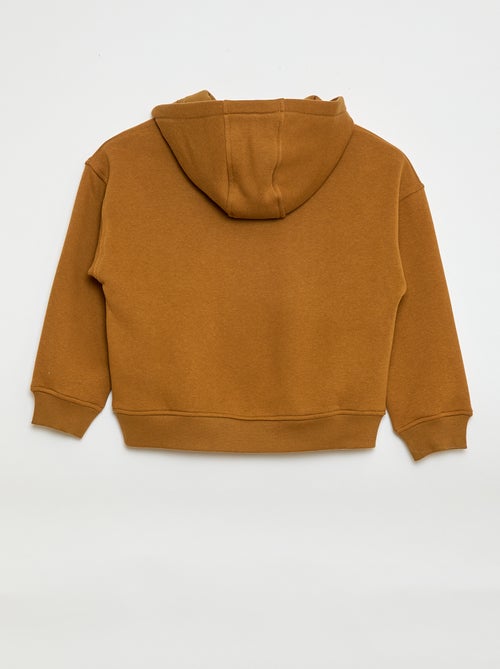 Sudadera con capucha y estampado en relieve - Kiabi