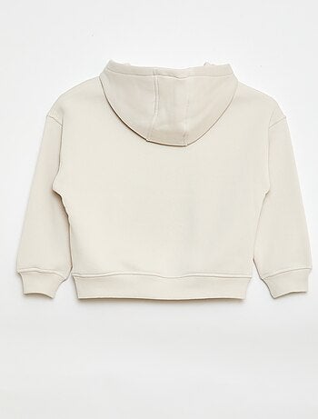 Sudadera con capucha y estampado en relieve