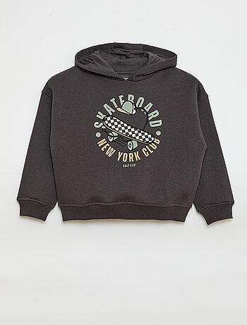 Sudadera con capucha y estampado en relieve