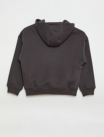 Sudadera con capucha y estampado en relieve