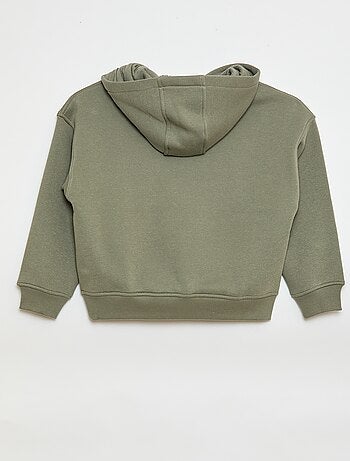 Sudadera con capucha y estampado en relieve