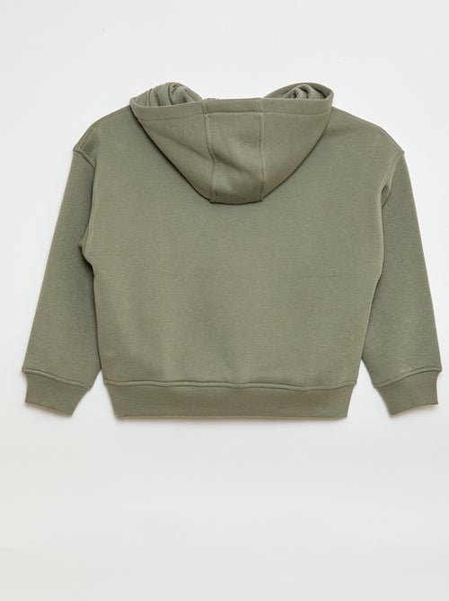 Sudadera con capucha y estampado en relieve - Kiabi