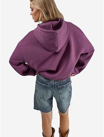 Sudadera con capucha y estampado extragrande busem