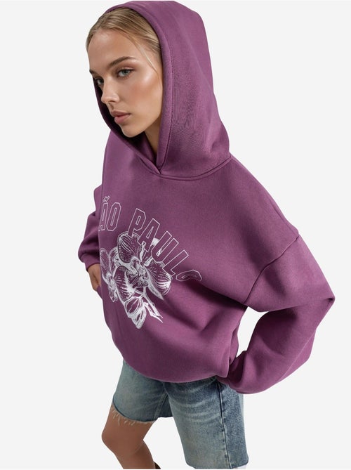 Sudadera con capucha y estampado extragrande busem - Kiabi Sudadera con capucha y estampado extragrande busem - Kiabi