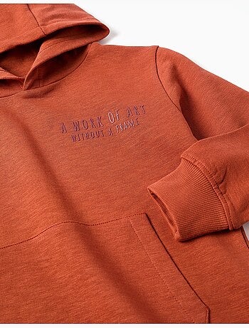 Sudadera con capucha y estampados Work of Art