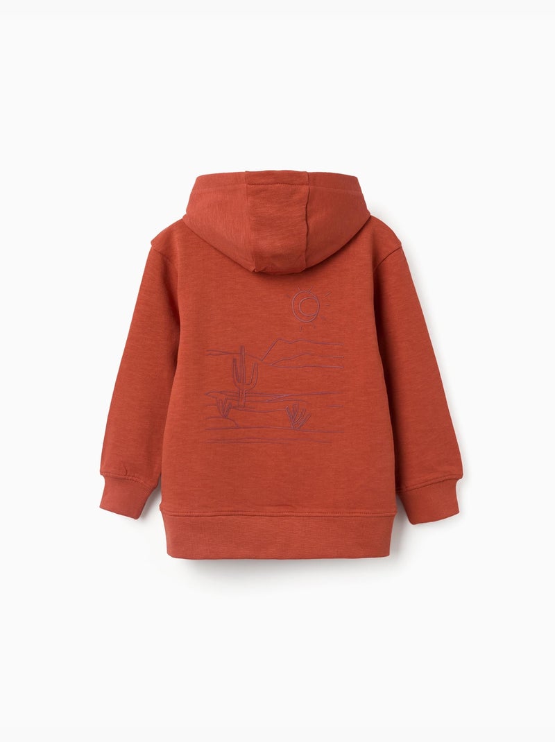 Sudadera con capucha y estampados Work of Art Naranja - Kiabi