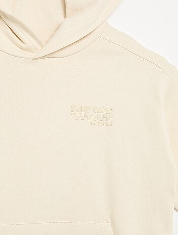 Sudadera con capucha y manga corta