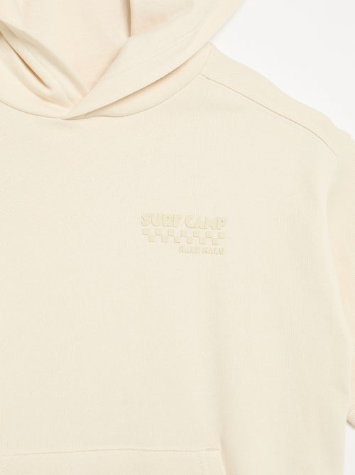 Sudadera con capucha y manga corta - Kiabi Sudadera con capucha y manga corta - Kiabi