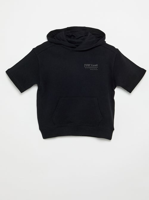 Sudadera con capucha y manga corta - Kiabi