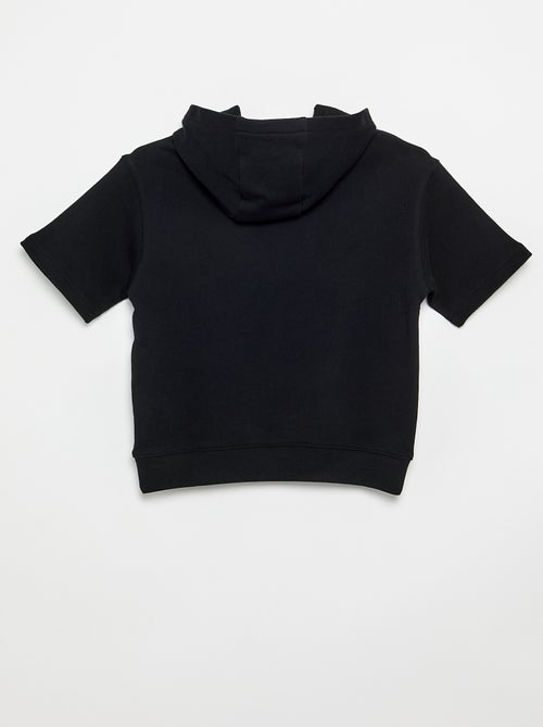 Sudadera con capucha y manga corta - Kiabi