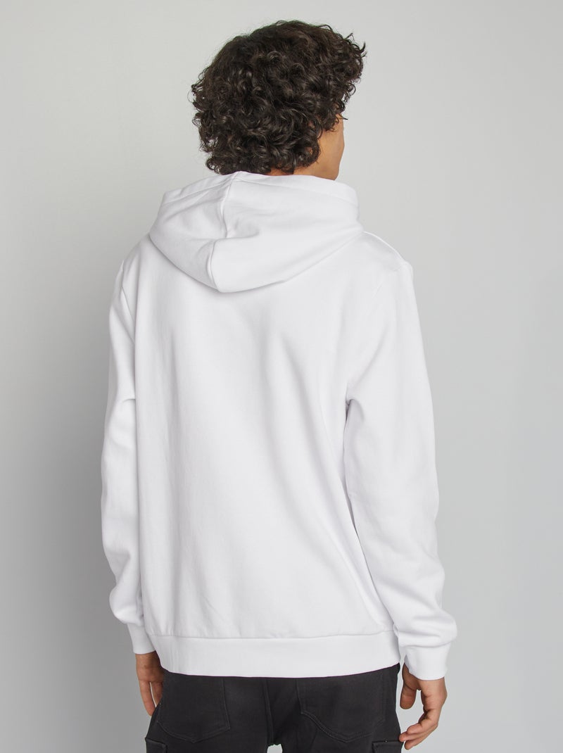 Sudadera con capucha y mensaje BLANCO - Kiabi