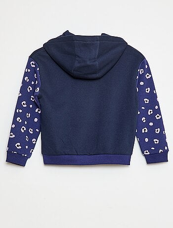 Sudadera con capucha y motivos
