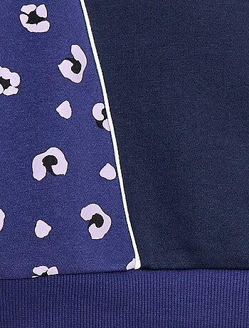 Sudadera con capucha y motivos