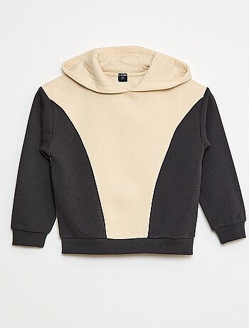 Sudadera con capucha y motivos
