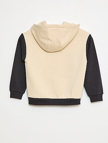 Sudadera con capucha y motivos
