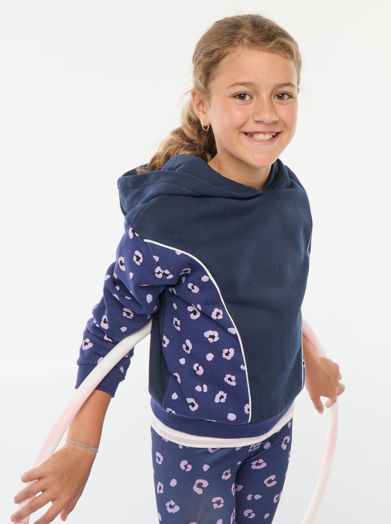 Sudadera con capucha y motivos Purpura - Kiabi
