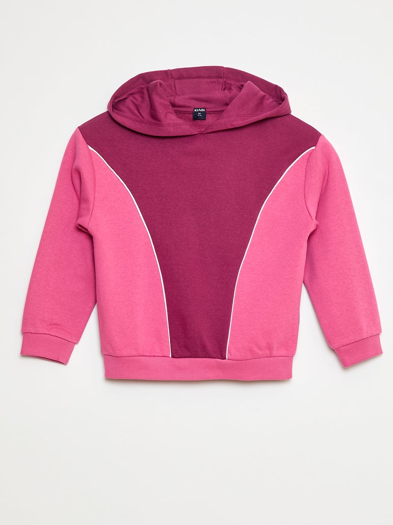 Sudadera con capucha y motivos Rosa - Kiabi