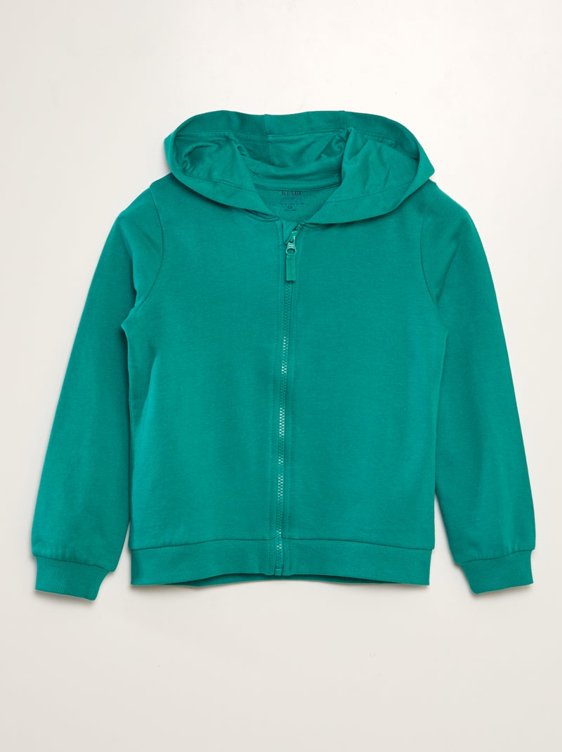 Sudadera con cremallera - So Easy VERDE - Kiabi