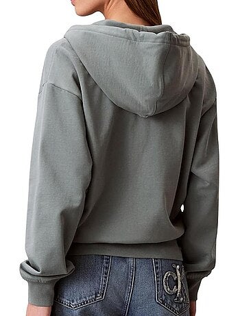 Sudadera con cremallera calvin klein jeans para mujer