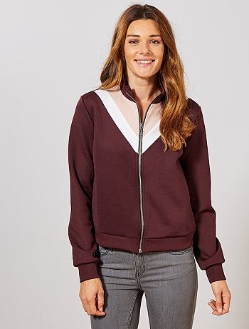 Sudadera con cremallera 'colorblock' - Kiabi
