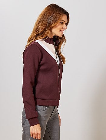 Sudadera con cremallera 'colorblock' - Kiabi