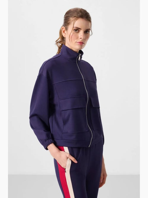 Sudadera con cremallera corta amplia tommy - Kiabi Sudadera con cremallera corta amplia tommy - Kiabi
