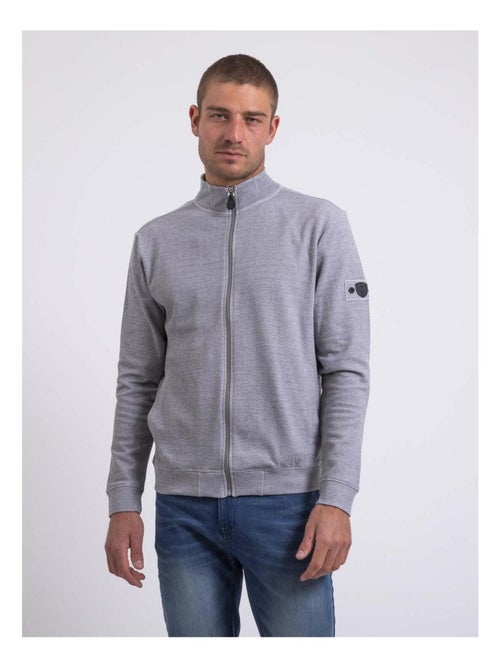 Sudadera con cremallera cuello alzado WESTUNION - Kiabi