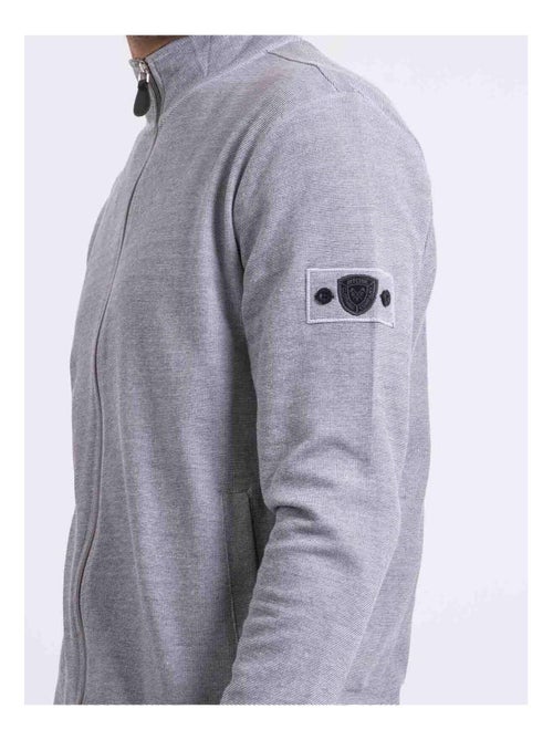 Sudadera con cremallera cuello alzado WESTUNION - Kiabi