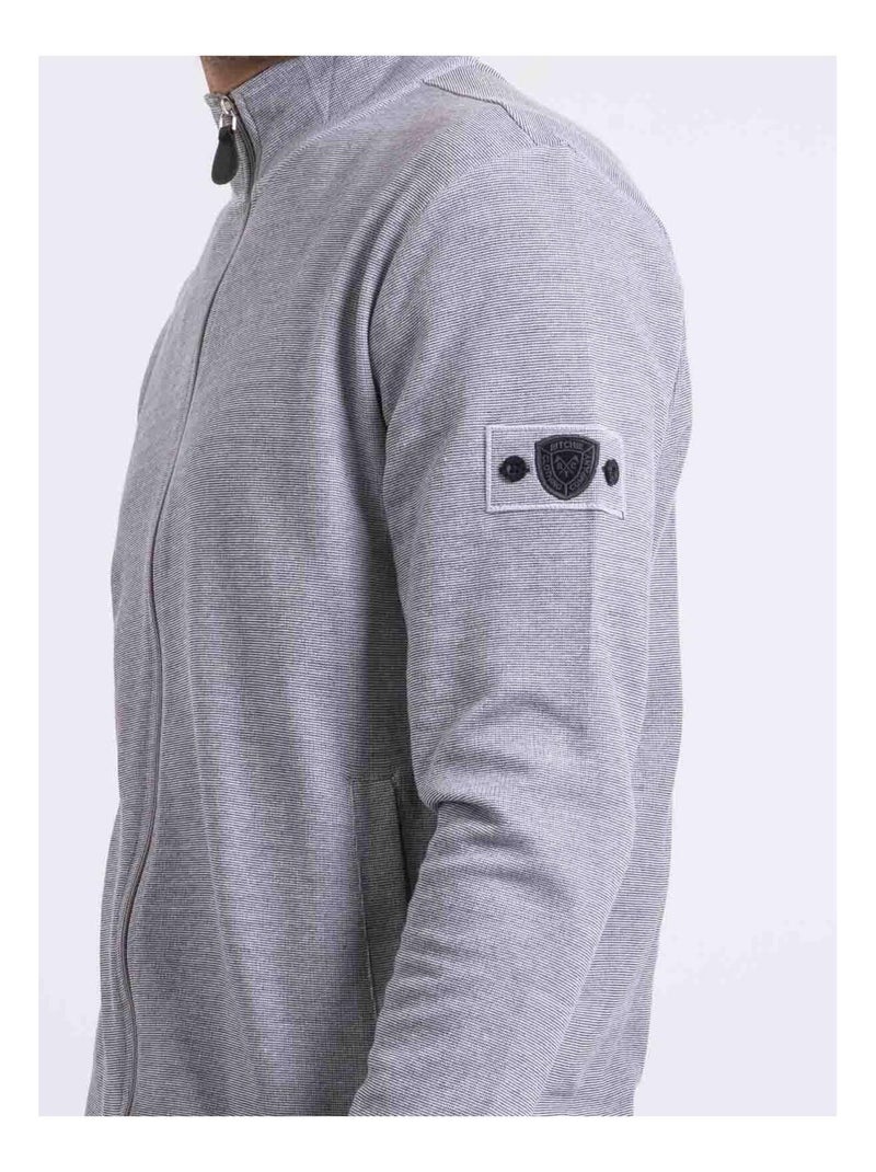 Sudadera con cremallera cuello alzado WESTUNION Negro - Kiabi