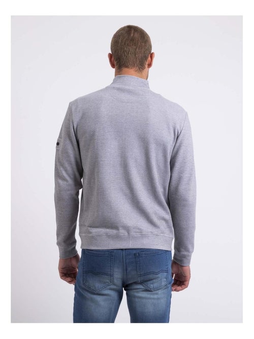 Sudadera con cremallera cuello alzado WESTUNION - Kiabi