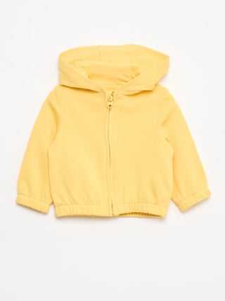 Sudadera con cremallera de felpa