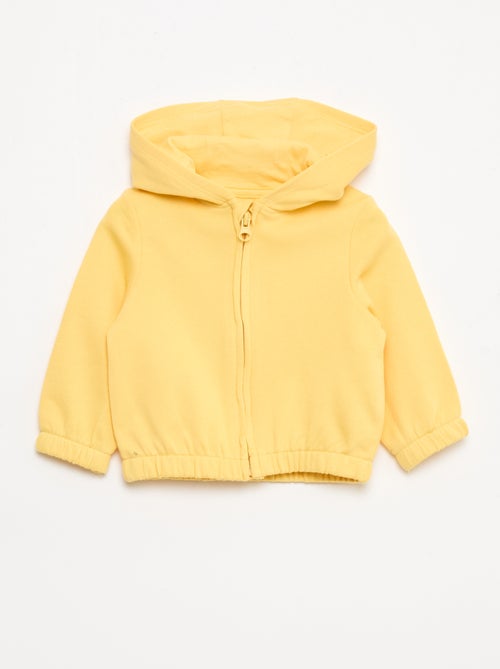 Sudadera con cremallera de felpa - Kiabi