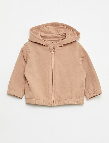 Sudadera con cremallera de felpa